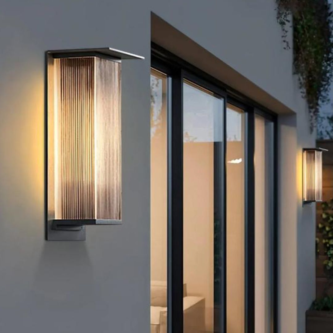 Wandleuchte Außenbereich Wasserdicht LED Schwarze Box für Garten & Terrasse
