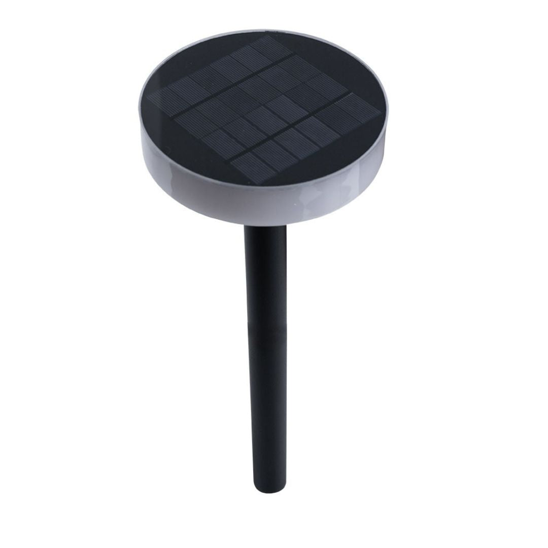 Solar-LED-Gartenleuchte mit Erdspieß Schwarz Außenlampe