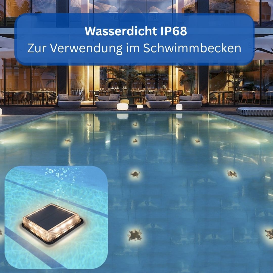 Solar Gartenlichter LED, Wasserdicht und Druckfest für Außenbereiche