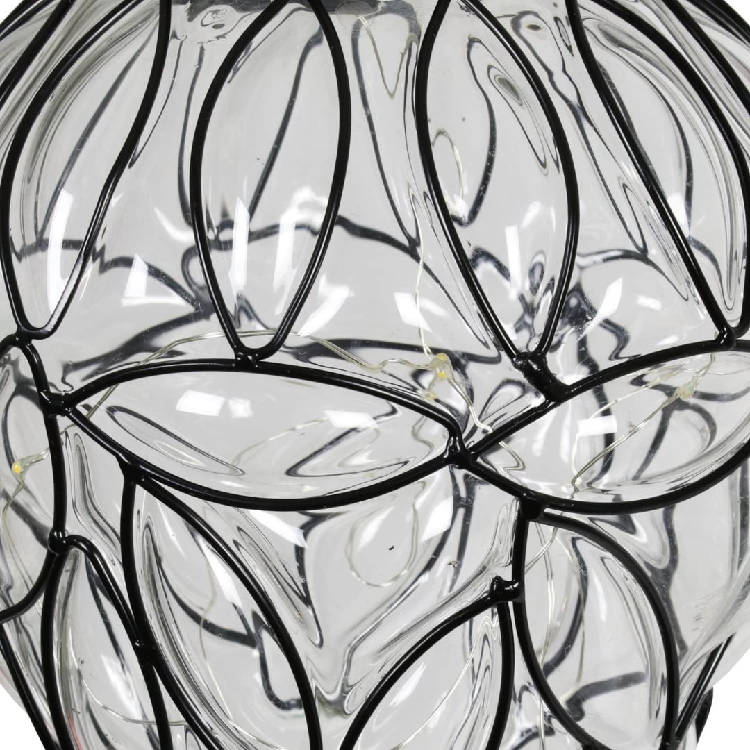 Wetterfeste Solar Laterne Outdoor in Tropfenform mit 15 LED-Lichtern