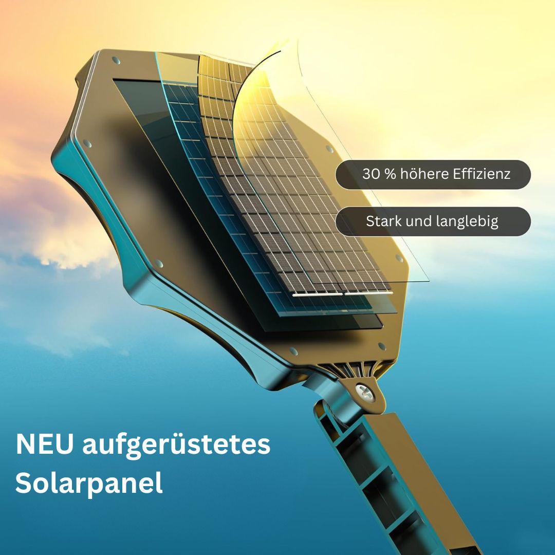 Solar-Straßenleuchten für den Außenbereich mit Bewegungssensor, 168 LED IP66 6500K