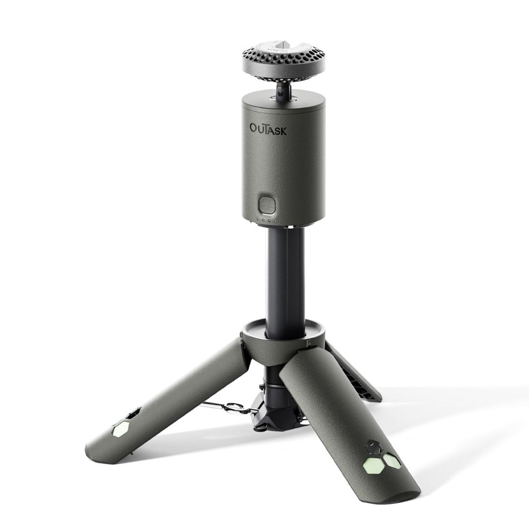 Teleskop-Stativ-Outdoor-Lampe mit Powerbank und wasserdichtem Design