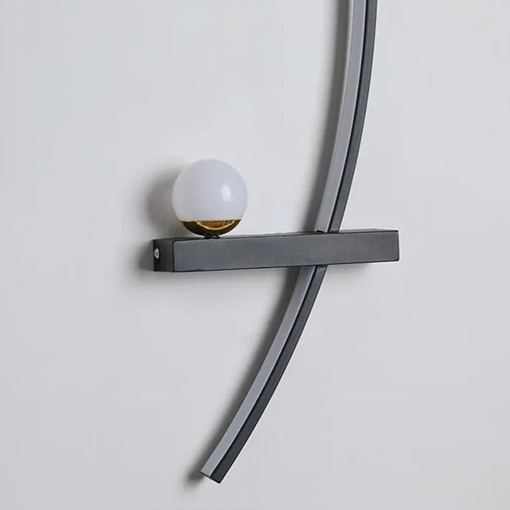 Minimalistische LED-Wandleuchte Schwarz mit 3 Beleuchtungsmodi