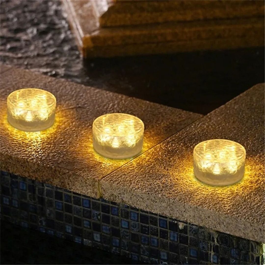 Solar Eisziegel-Lampe LED Außenbereich Wasserdichte Gartenleuchte