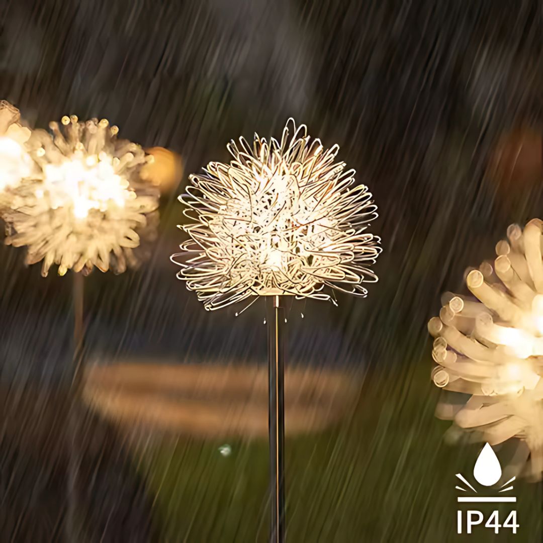 Solarleuchte Dandelion – Energiesparende Solarlampe für Gartenbeleuchtung, 30 cm, Wasserfest