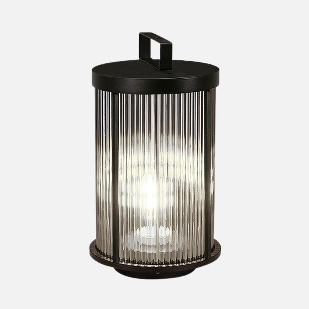 Solar Gartenlampe aus Kristallglas mit Edelstahlgehäuse – Wasserdicht, LED, Retro Design