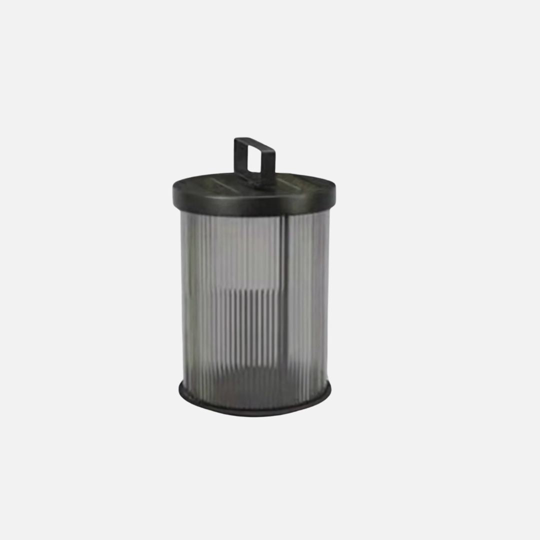 Solar Gartenlampe aus Kristallglas mit Edelstahlgehäuse – Wasserdicht, LED, Retro Design