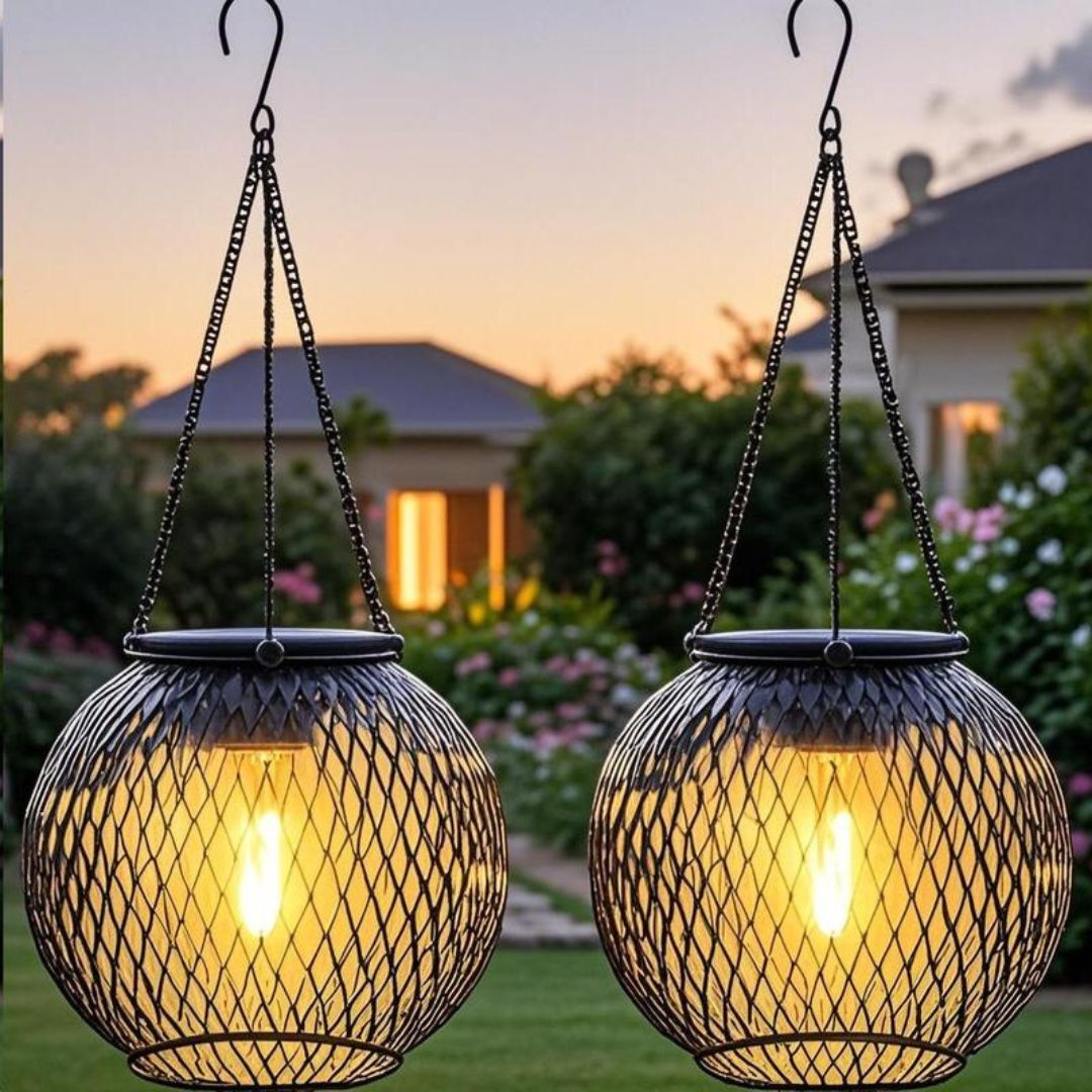 Solar Gartenlaterne – Warmweiß, IP65, Dämmerungssensor