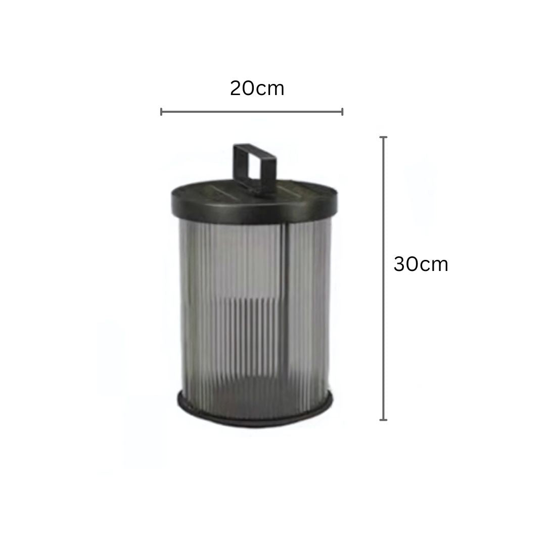 Solar Gartenlampe aus Kristallglas mit Edelstahlgehäuse – Wasserdicht, LED, Retro Design