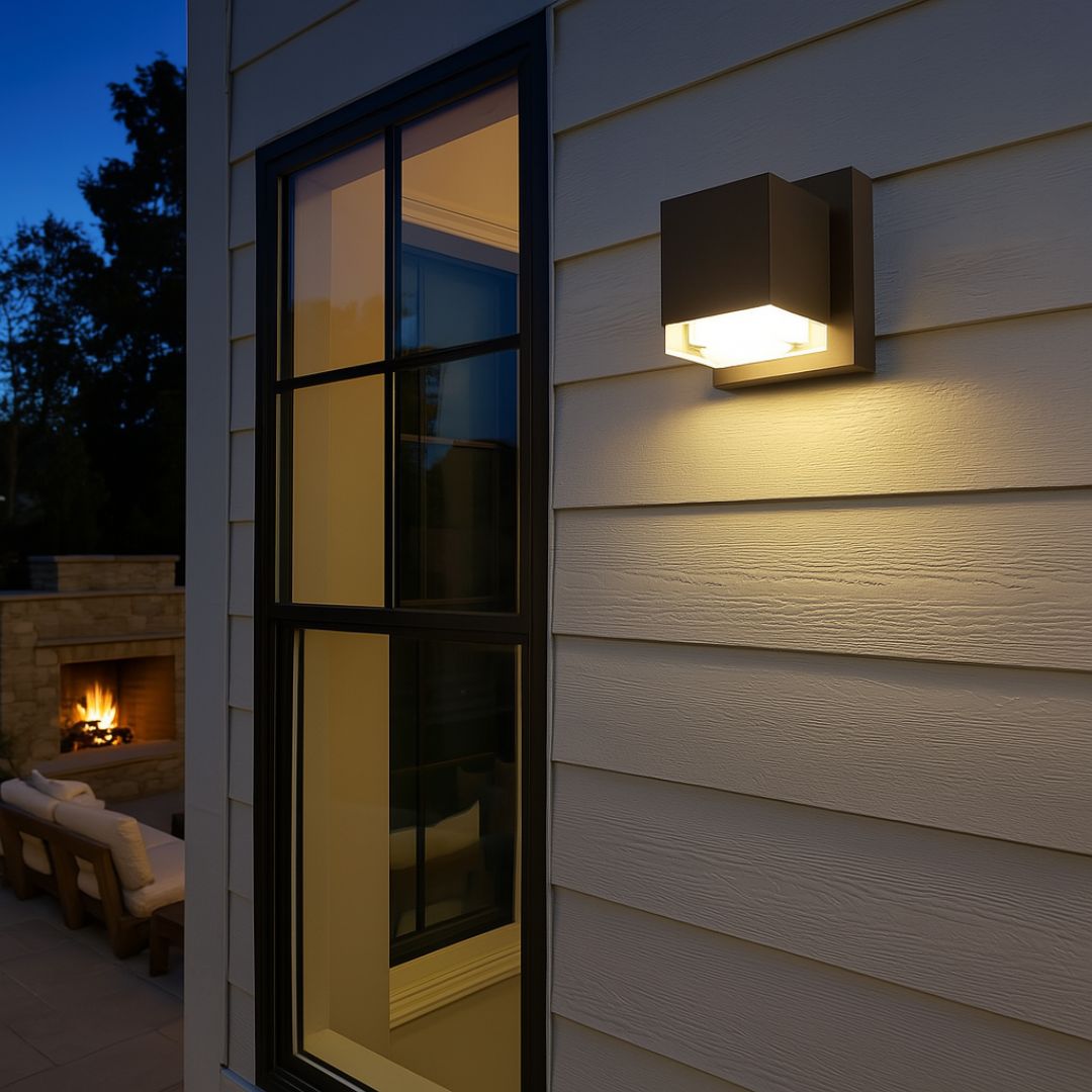 Außenwandleuchte Edelstahl mit LED und UV-beständigem Acryl – Modernes Design