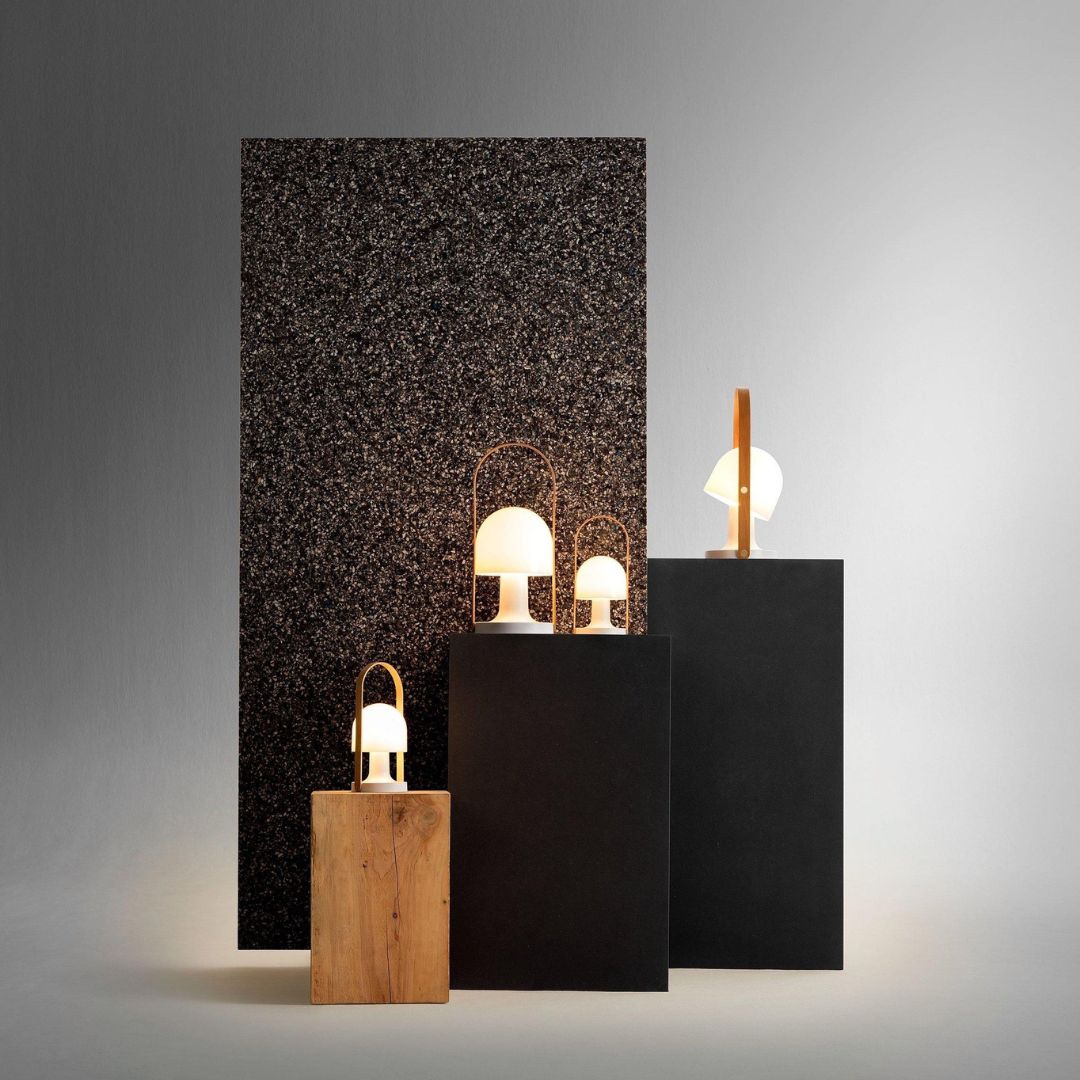 Tragbare Dimmbare Tischlampe mit LED und Holzdetails – Kabellose Tischleuchte