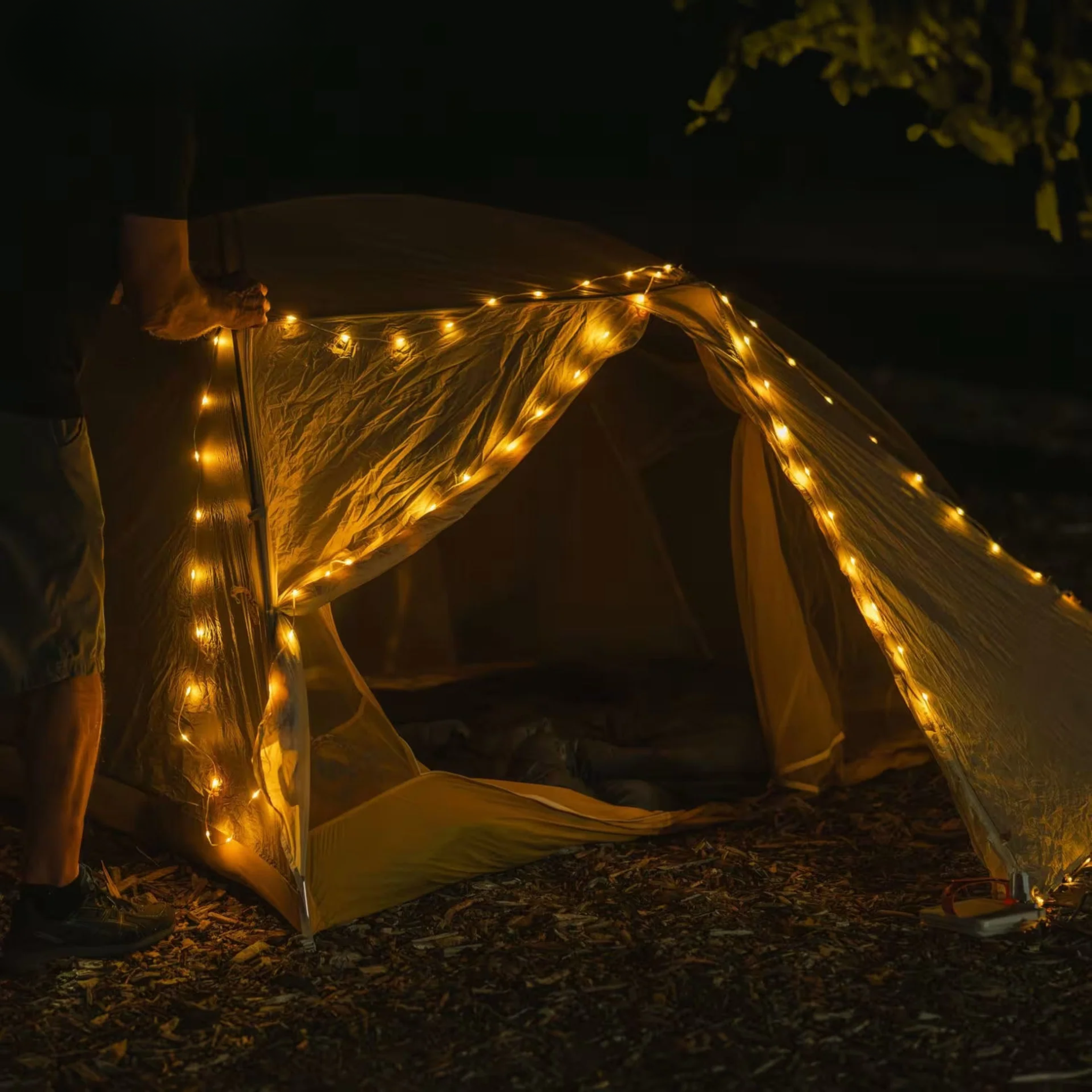 Camping Lichterkette LED Aufrollbar - CAMPBUDDY™