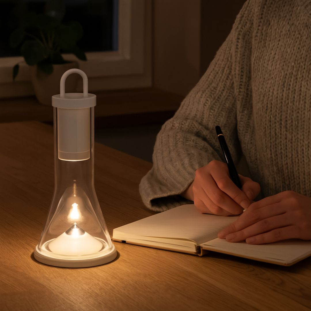 Wiederaufladbare Tischlampe – Minimalistische Kabellose Tischleuchte mit 14h Akku