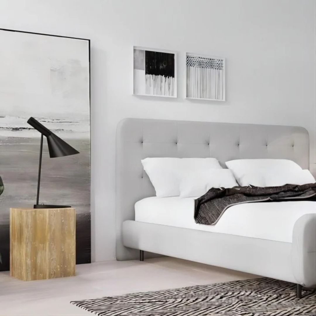 Schreibtischlampe Modern – Metall, E27, Schwarz/Weiß