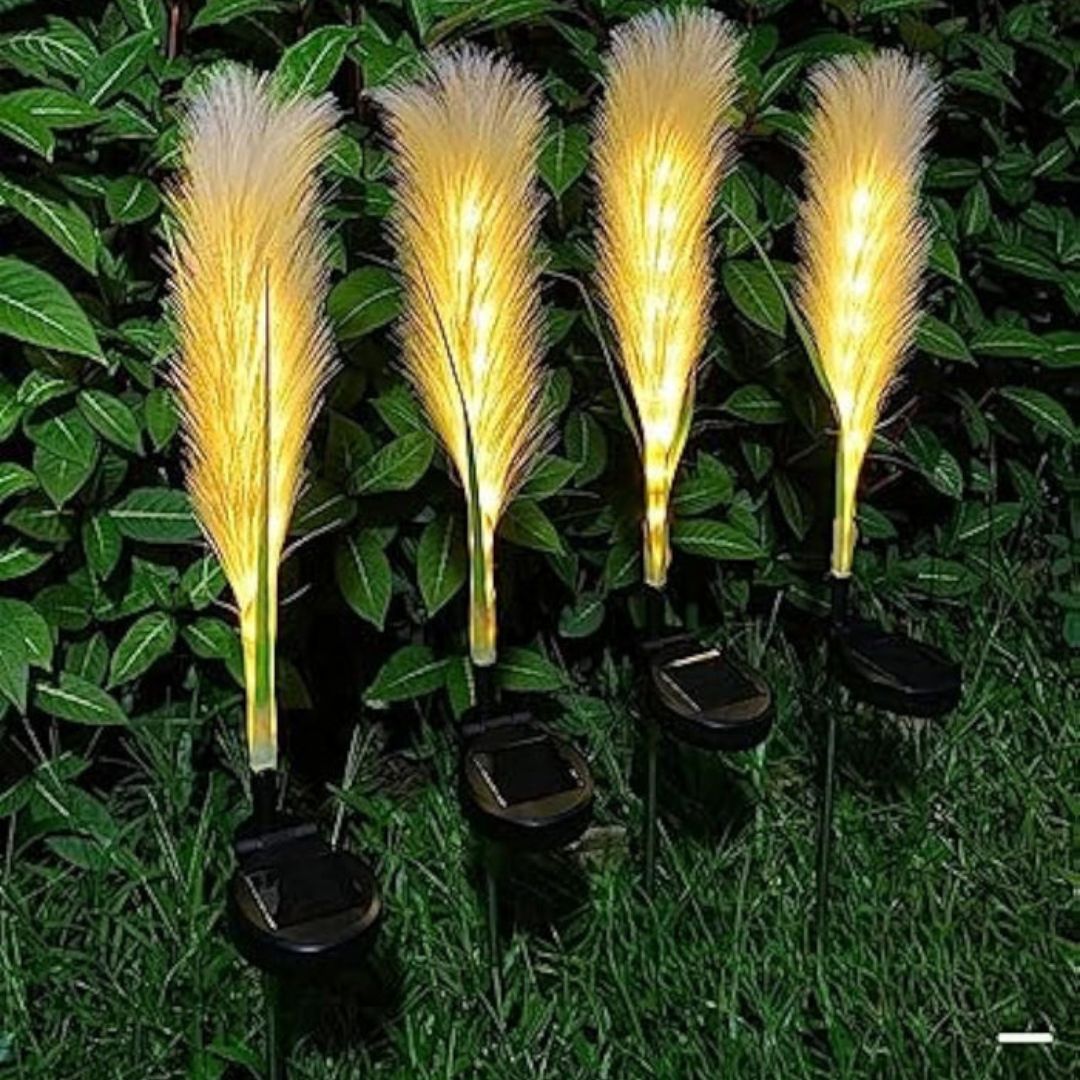 Solarleuchte für Garten – Fiberglas-Rohrlampe mit Dämmerungssensor IP65