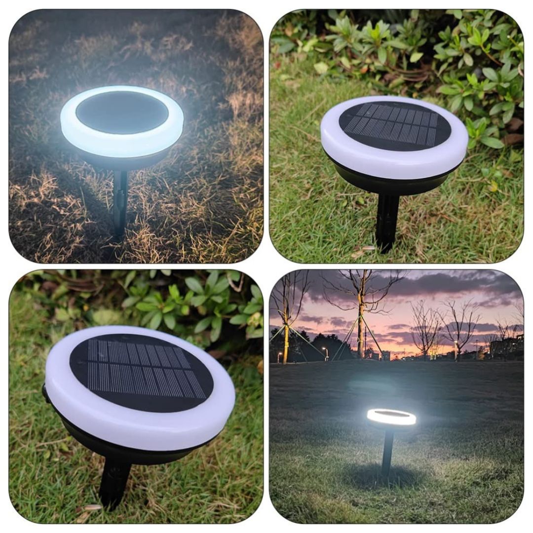 Solar Gartenlichter mit 24 RGB-Farben – Wetterfest und Dämmerung bis Morgengrauen