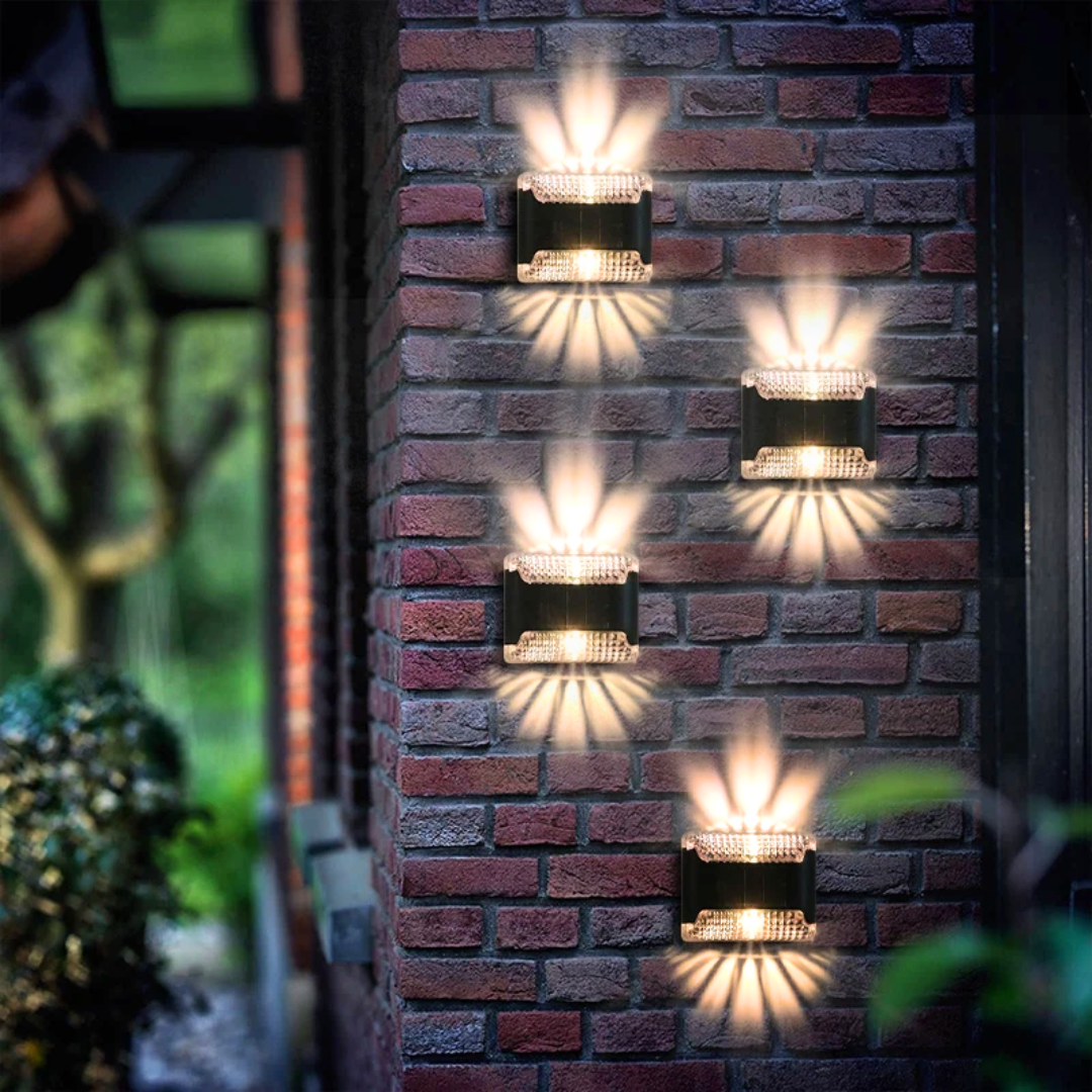 Solar Wandleuchte Außen – IP65 Wetterfest, Automatisch für Garten & Terrasse