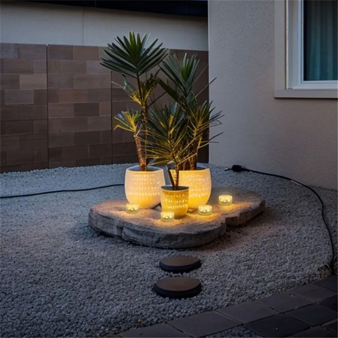 Solar Eisziegel-Lampe LED Außenbereich Wasserdichte Gartenleuchte