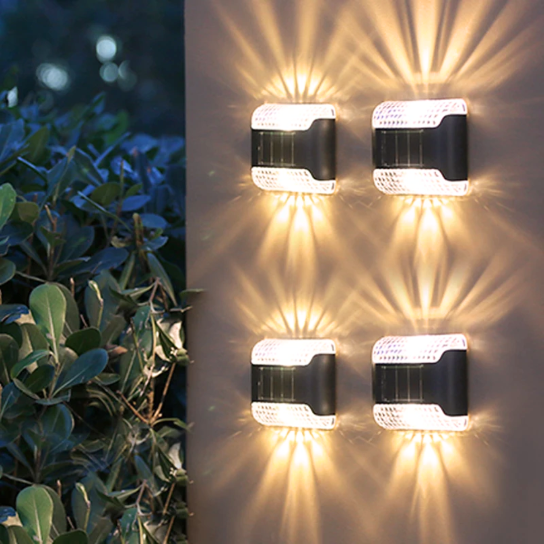 Solar Wandleuchte Außen – IP65 Wetterfest, Automatisch für Garten & Terrasse