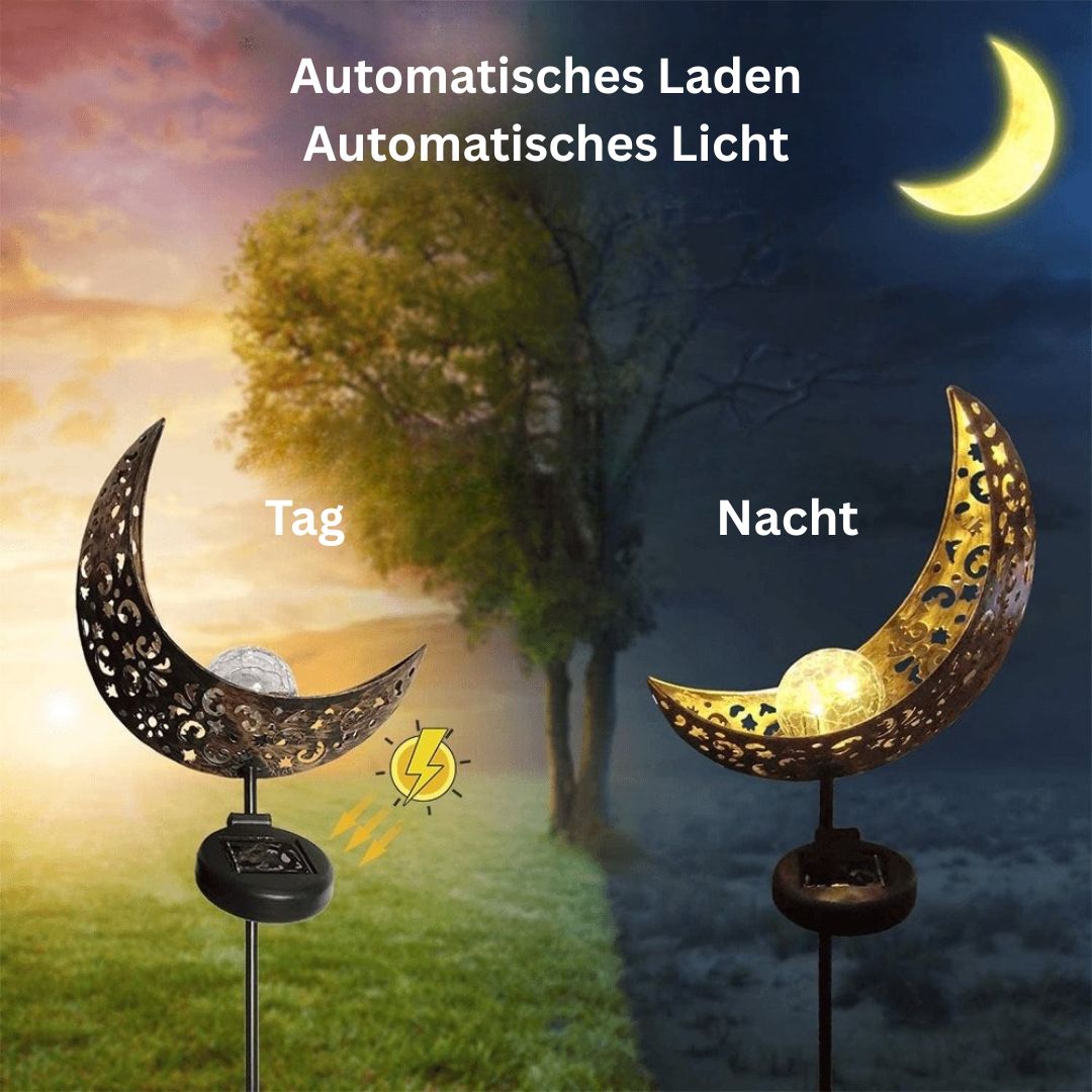 Solarbetriebene Außenleuchte mit Dämmerungssensor – Wetterfest, 76 cm