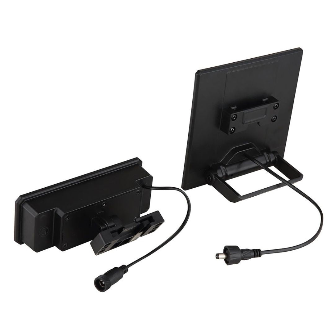 LED Solar-Wandleuchte mit Bewegungsmelder IP65 500 lm Schwarz