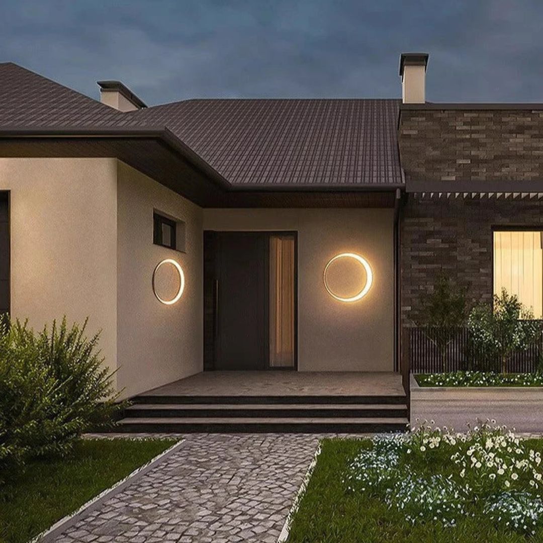 IP65 Wasserdichte Außenwandleuchte Edelstahl – Runde LED Außenwandlampe