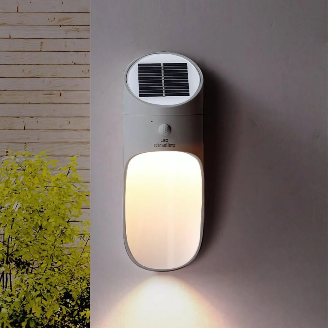 Solarbetriebene LED-Wandleuchte Außenbereich Wasserdicht mit Bewegungssensor