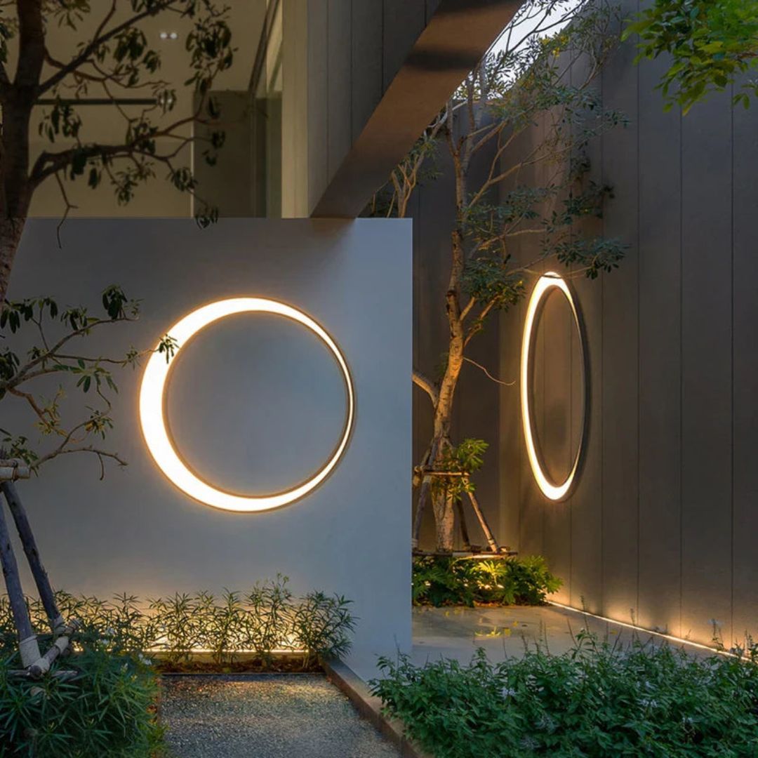 IP65 Wasserdichte Außenwandleuchte Edelstahl – Runde LED Außenwandlampe