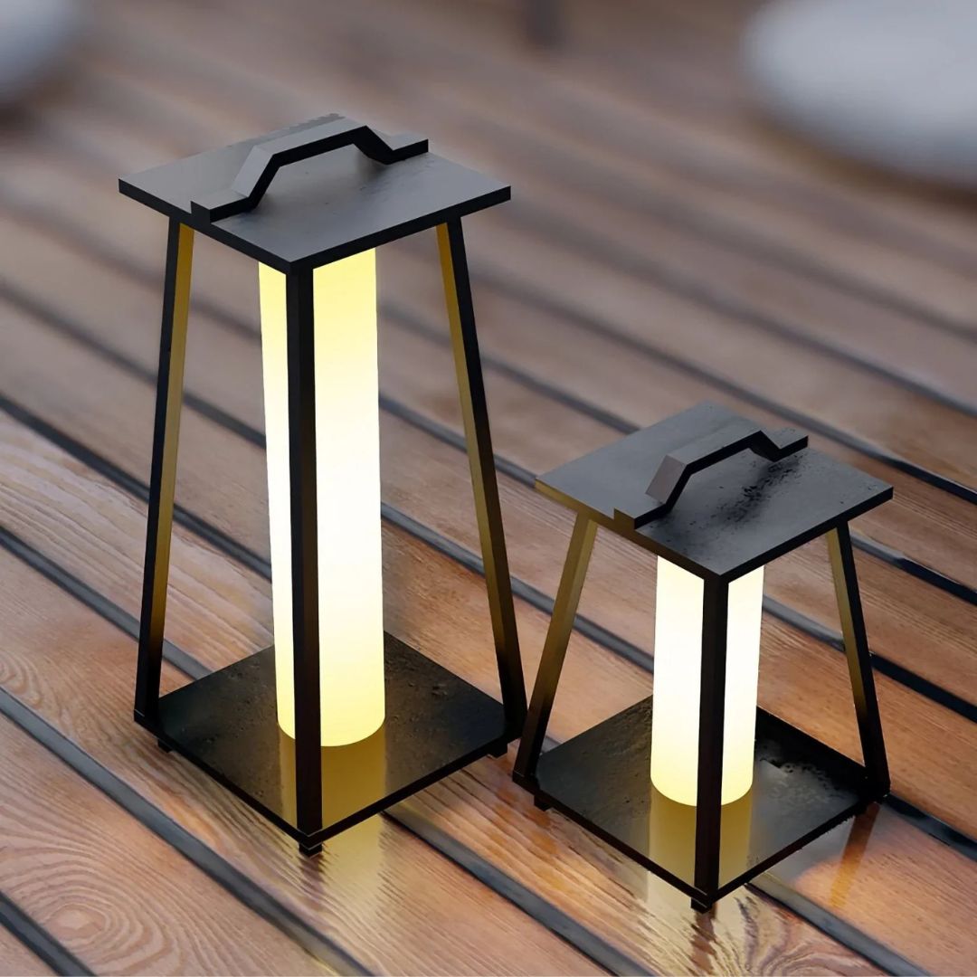 Outdoor-LED-Laterne Edelstahl Solar-Bodenlampe