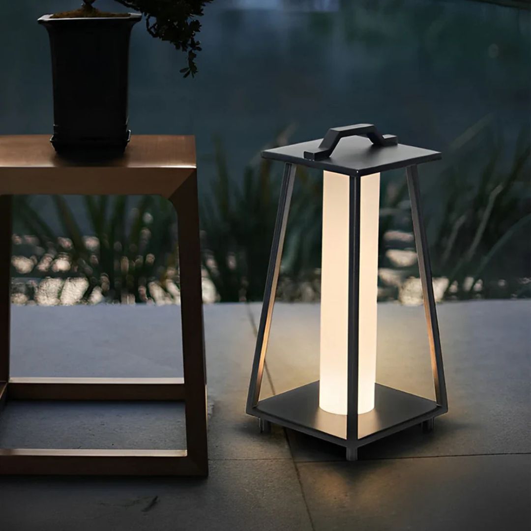 Outdoor-LED-Laterne Edelstahl Solar-Bodenlampe