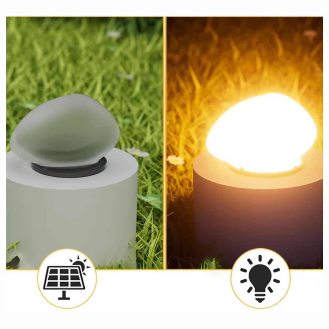 Solar Gartenlampe Dimmbar – Wasserdicht und Minimalistisch für Außenbereiche