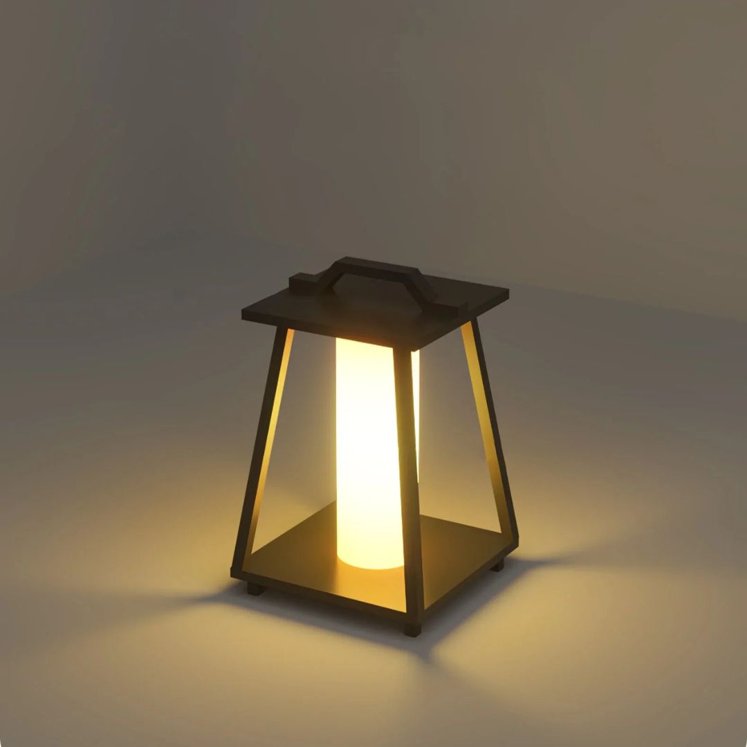 Outdoor-LED-Laterne Edelstahl Solar-Bodenlampe