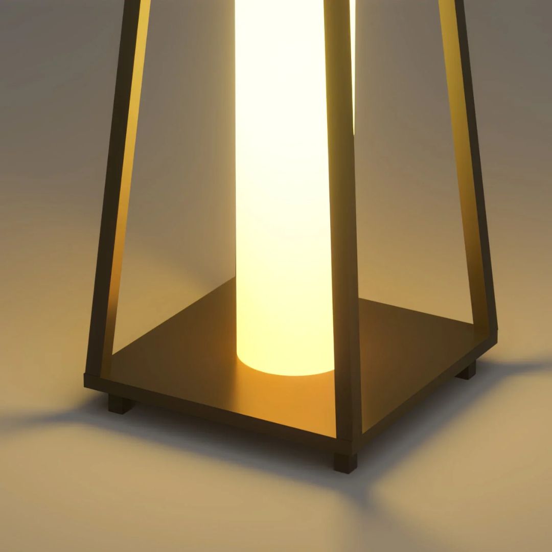Outdoor-LED-Laterne Edelstahl Solar-Bodenlampe