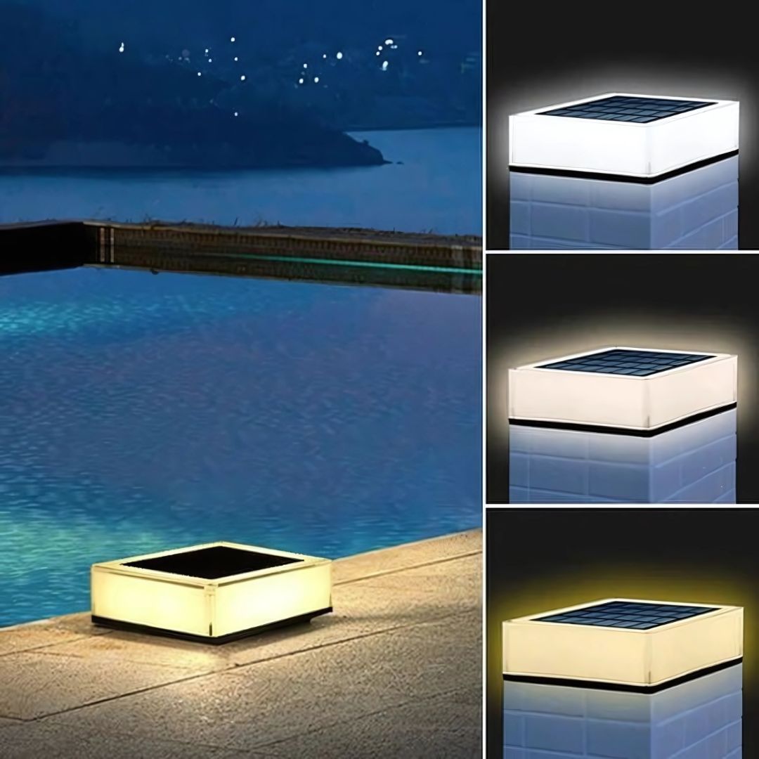 Moderne Solarleuchte IP65 Wasserdicht – LED Solarlampe für Gartenbeleuchtung