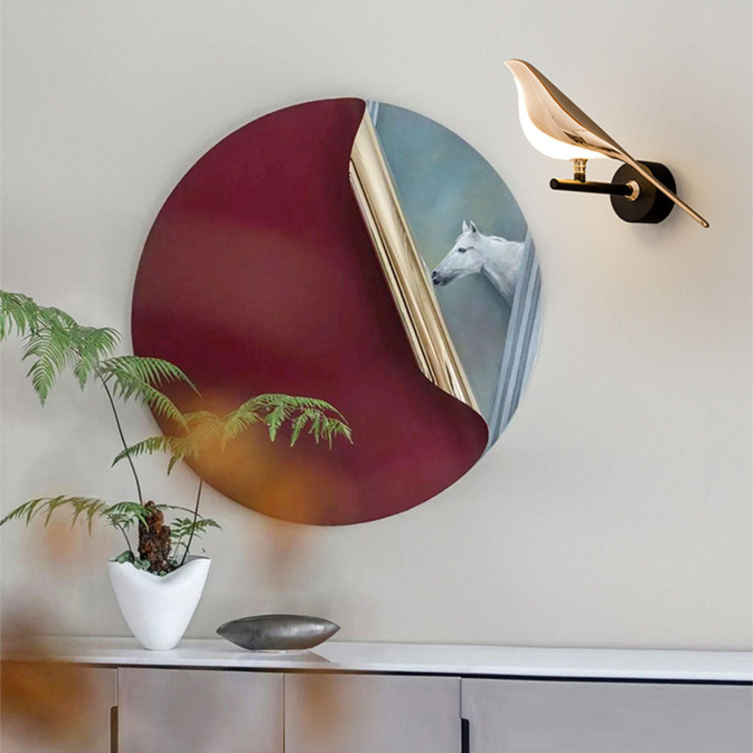 Moderne LED Vogel Wandleuchte Energiesparend Einfache Montage Innenleuchte