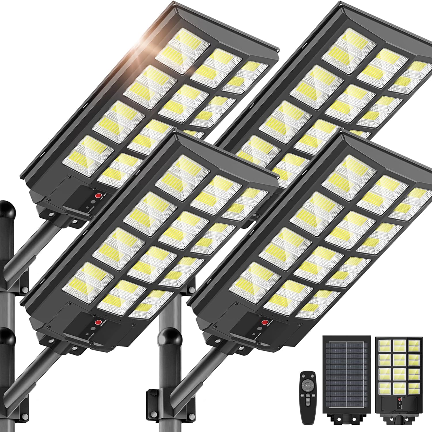 Solar-Straßenlampe mit Bewegungssensor – Wasserdichte LED-Außenleuchte