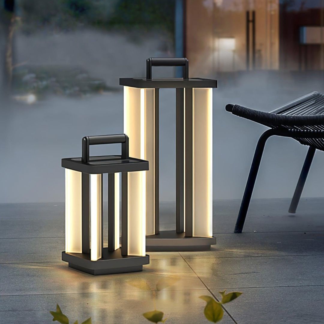 Moderne Außenleuchte aus Edelstahl mit LED – Solar Außenwandleuchte