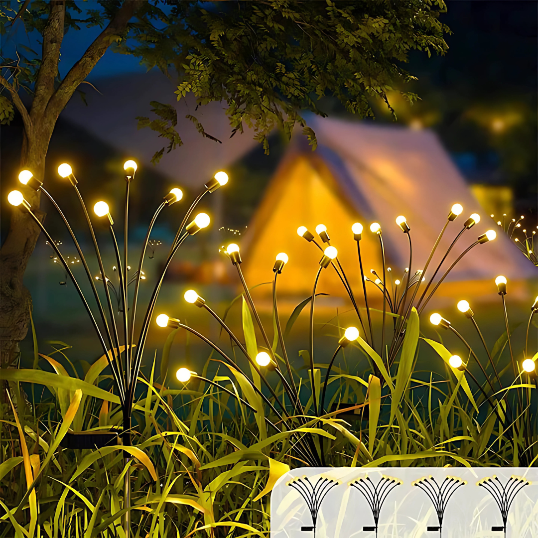 Solar Gartenleuchten Warmweiß – Kabellos, Automatisch, Wetterfest für Außenbereich