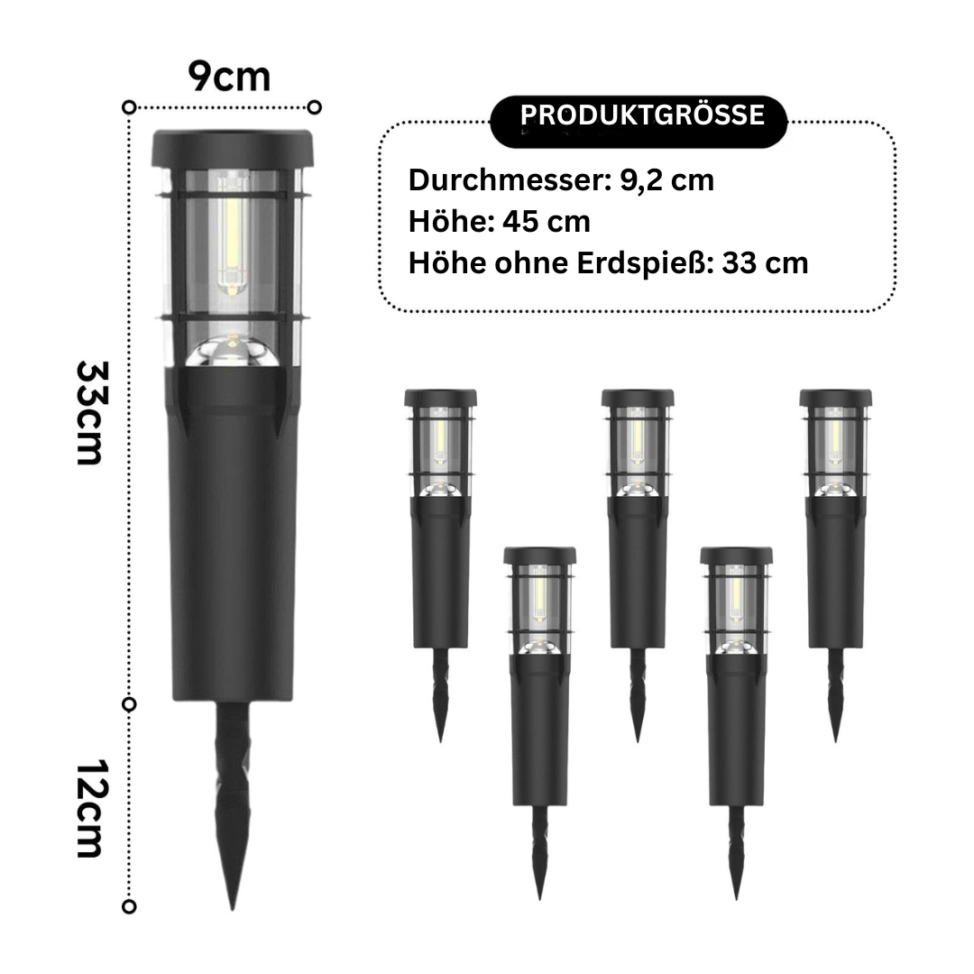 Solar Gartenlichter – 14h Leuchtdauer, IP65, Außen