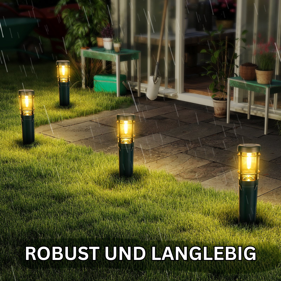 Solar Gartenlichter – 14h Leuchtdauer, IP65, Außen