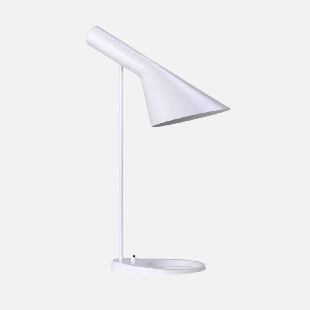 Schreibtischlampe Modern – Metall, E27, Schwarz/Weiß