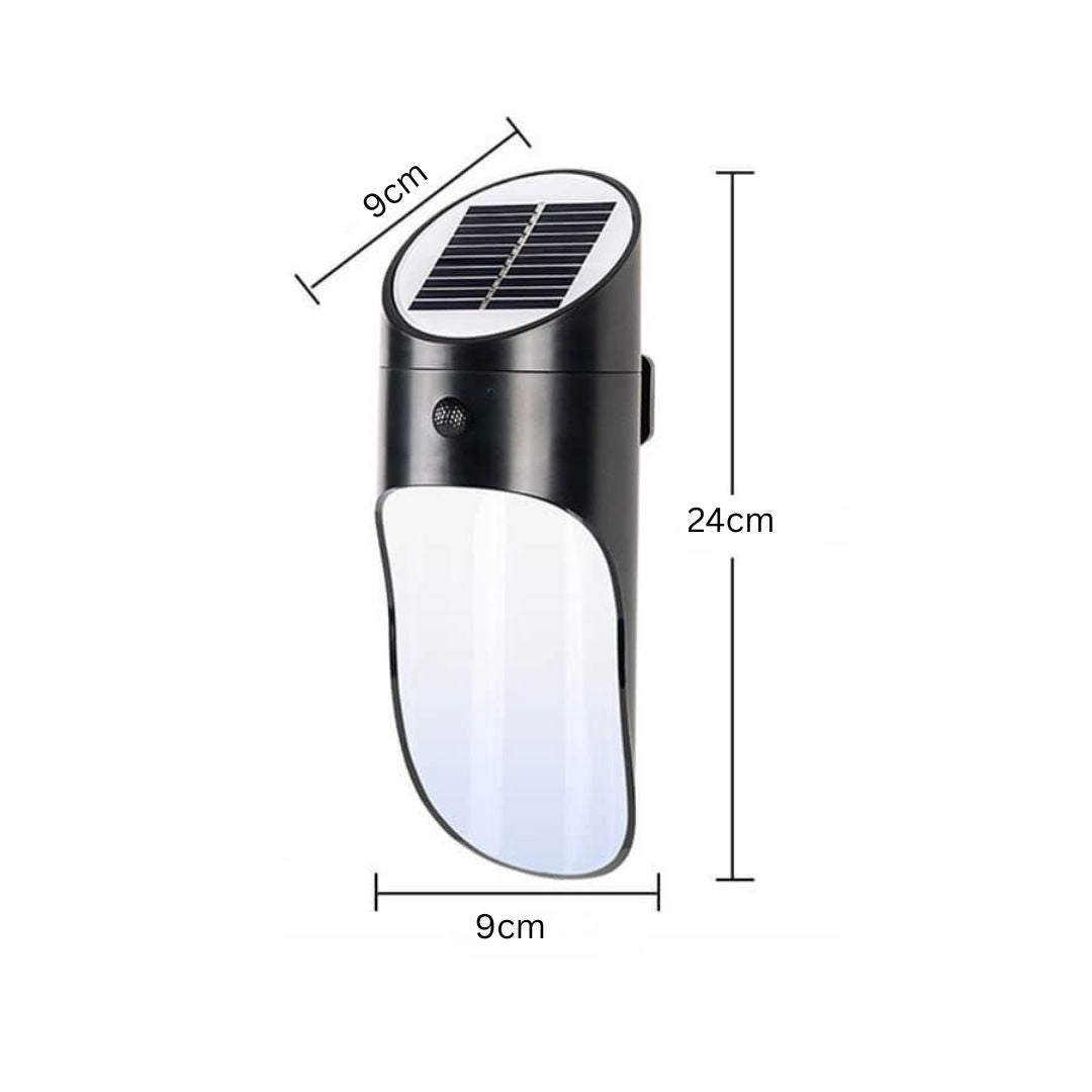 Solarbetriebene LED-Wandleuchte Außenbereich Wasserdicht mit Bewegungssensor