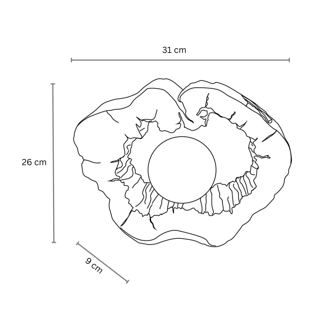 Solar-LED-Baumscheibenleuchte, Holzoptik, 30,5 cm Warmweiß