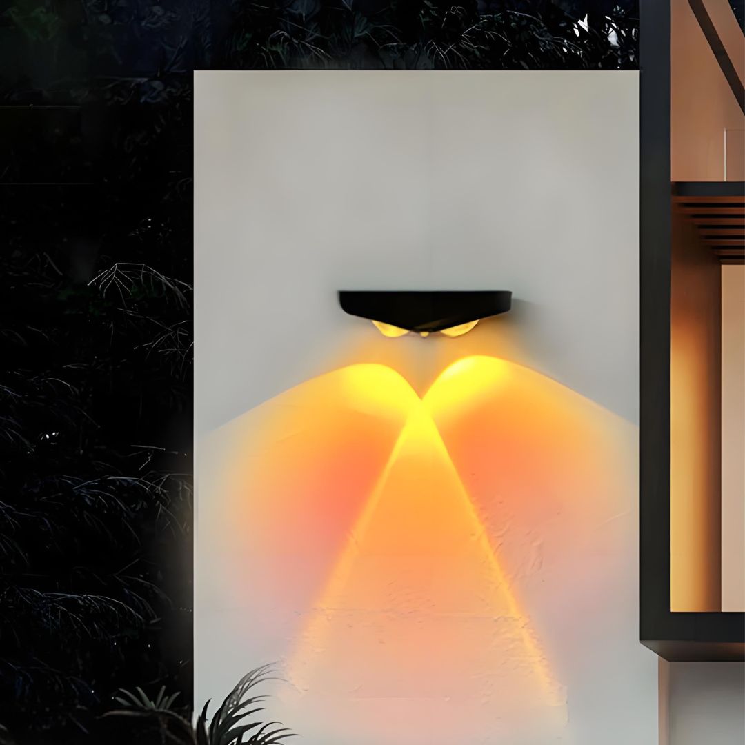 RGB Solar Außenwandleuchte IP67 Wasserdicht – Energiesparende Außenwandlampe