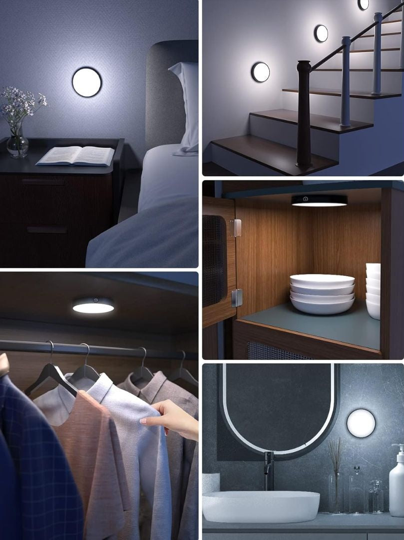 Wiederaufladbares LED-Touch-Licht 3000K/6000K Dimmbar (2er-Pack)