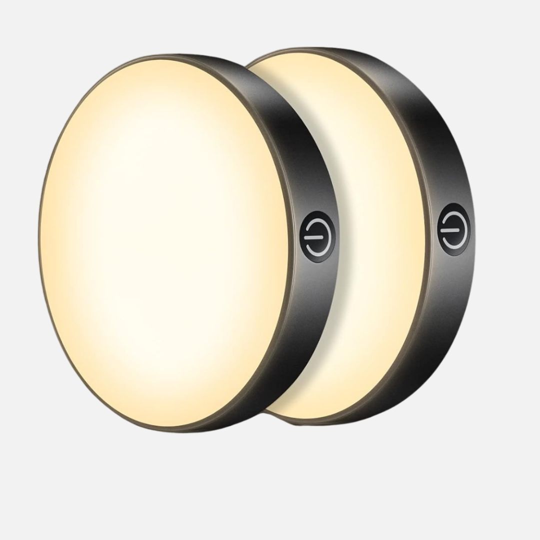 Wiederaufladbares LED-Touch-Licht 3000K/6000K Dimmbar (2er-Pack)