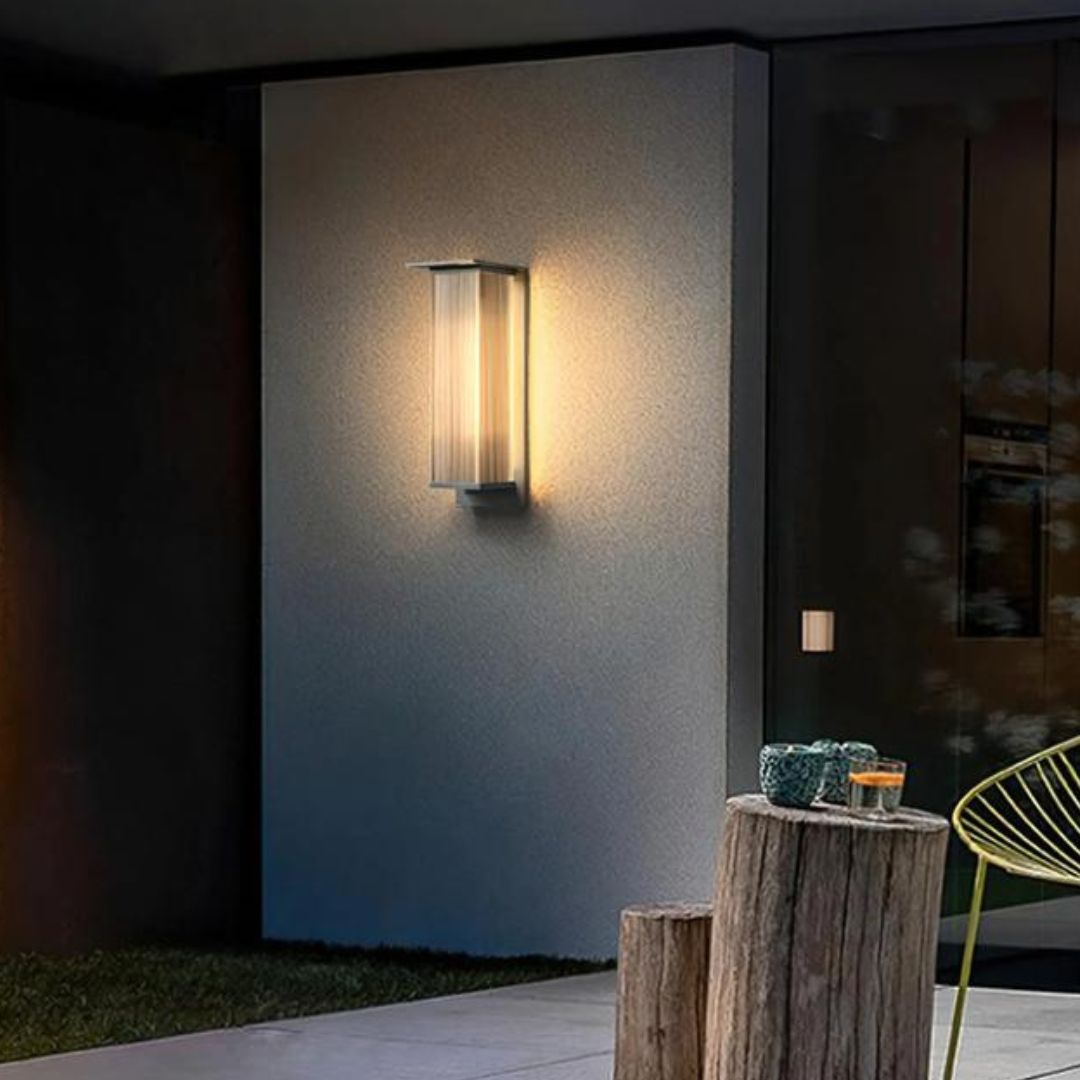 Wandleuchte Außenbereich Wasserdicht LED Schwarze Box für Garten & Terrasse