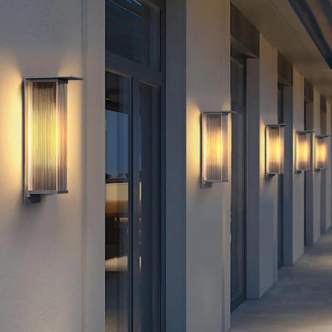 Wandleuchte Außenbereich Wasserdicht LED Schwarze Box für Garten & Terrasse