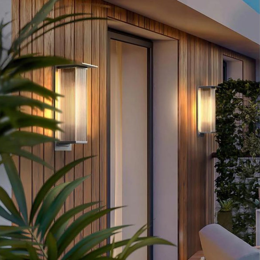 Wandleuchte Außenbereich Wasserdicht LED Schwarze Box für Garten & Terrasse