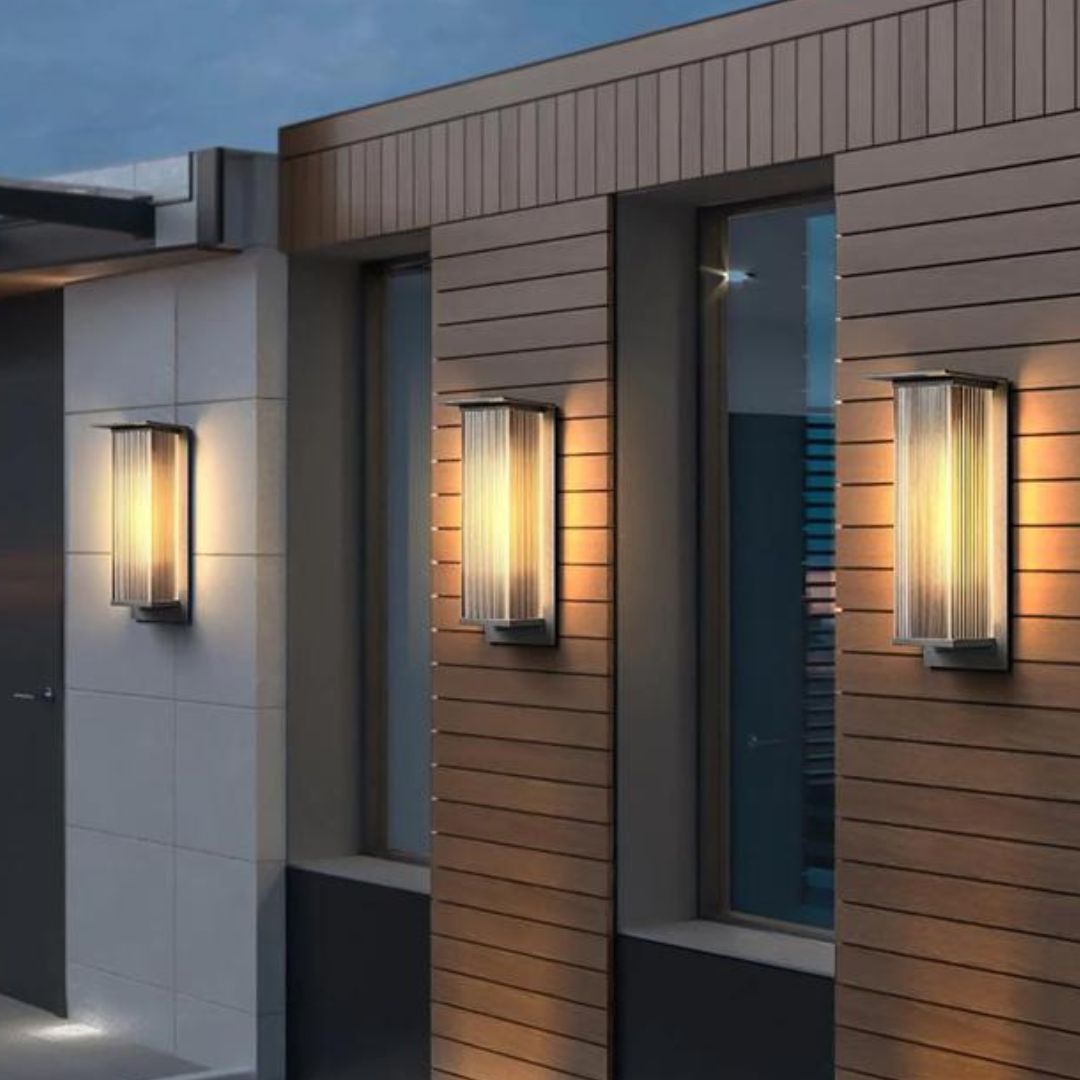 Wandleuchte Außenbereich Wasserdicht LED Schwarze Box für Garten & Terrasse